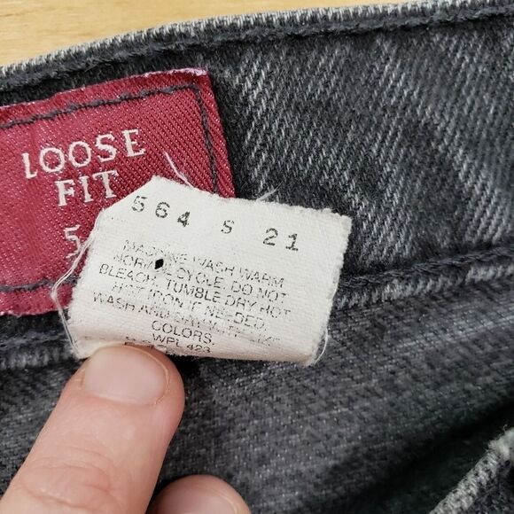 Vintage 90's Levi's 545 Loose Fit High Rise Orange Tab Jeans - Picture 10 of 11